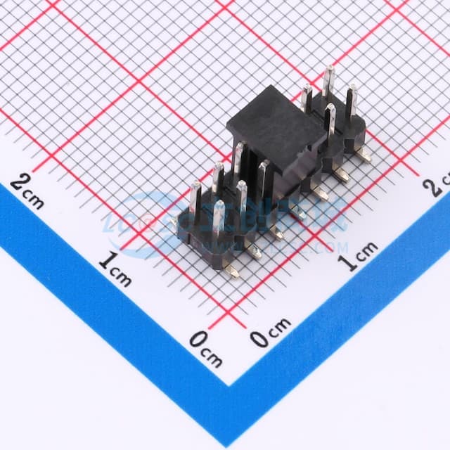 2x7P 间距:2.54mm 方针 立贴实物图