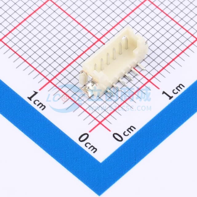1x6P 间距:1.25mm 立贴实物图