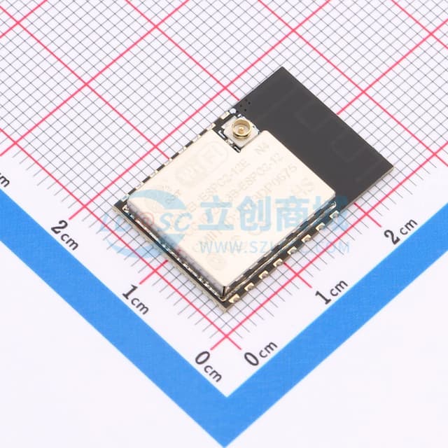 WiFi&Bluetooth模组,ESP8684芯片,32Mbit Flash,IPEX接口模组实物图