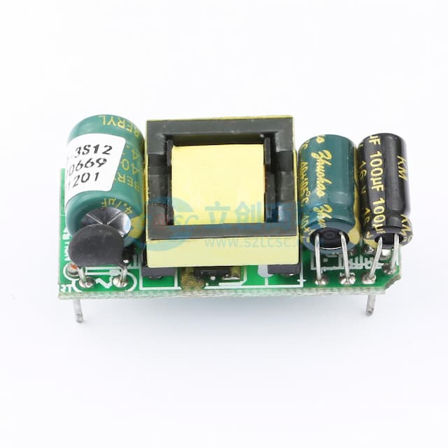 ESHION(禹舜)裸板开关电源 12V250mA电源模块(输入输出带针)【插件】实物图