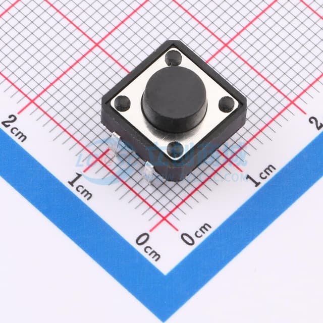 【插件】12*12*6mm 直插 轻触开关实物图