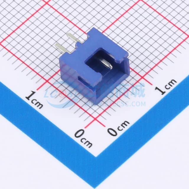 1x2P 间距:2.5mm 直插 系列:XH 【插件】实物图
