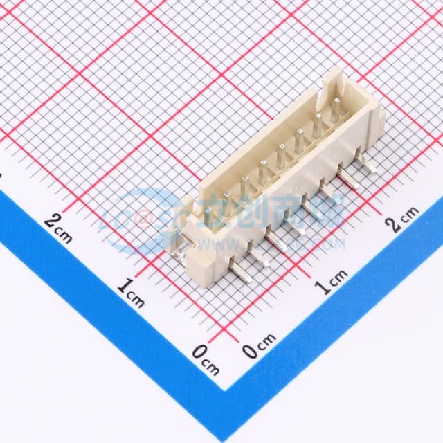 1x8P 间距:2.5mm 立贴 系列:XH实物图