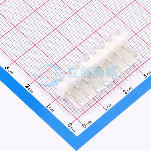 1x8P 间距:3.96mm 弯插 系列:VH 【插件】实物图