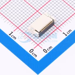 翻盖式 双侧触点/上下接 P数:12P 间距:0.5mm缩略图