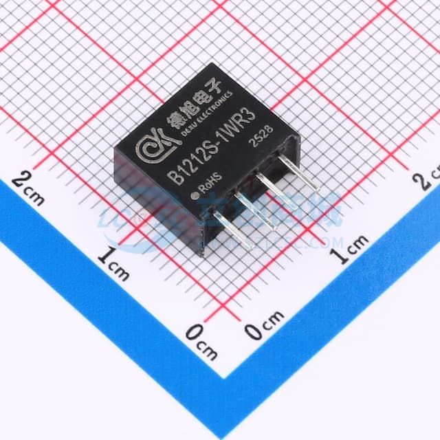1W定电压输入隔离非稳压单路输出DC-DC模块电源【插件】实物图