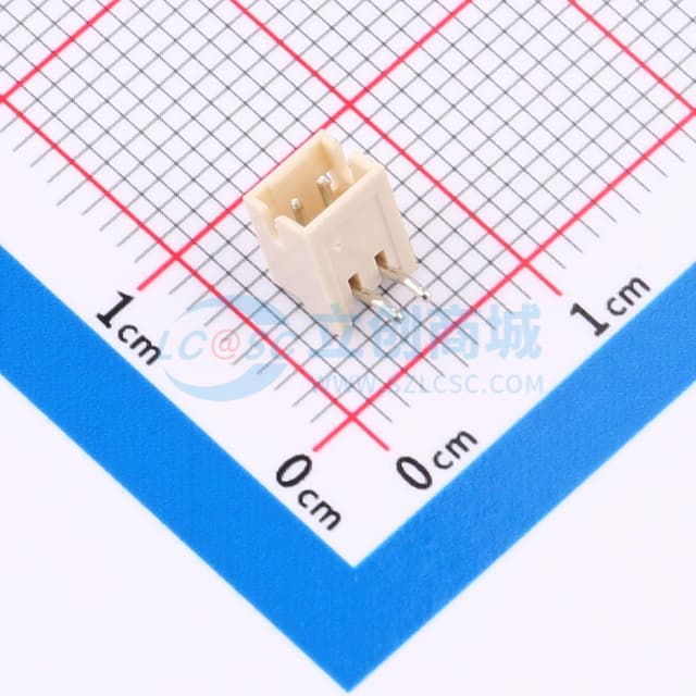 1x2P 间距:1.5mm 弯插 系列:ZH 【插件】实物图
