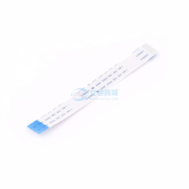 FFC连接线10P 间距1.0mm 长10CM 反向实物图