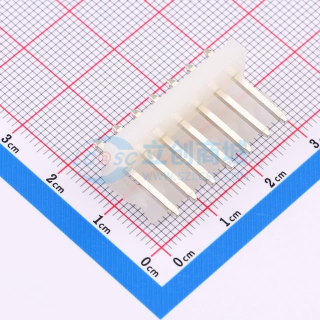 1x7P 间距:3.96mm 直插 系列:CH 【插件】实物图
