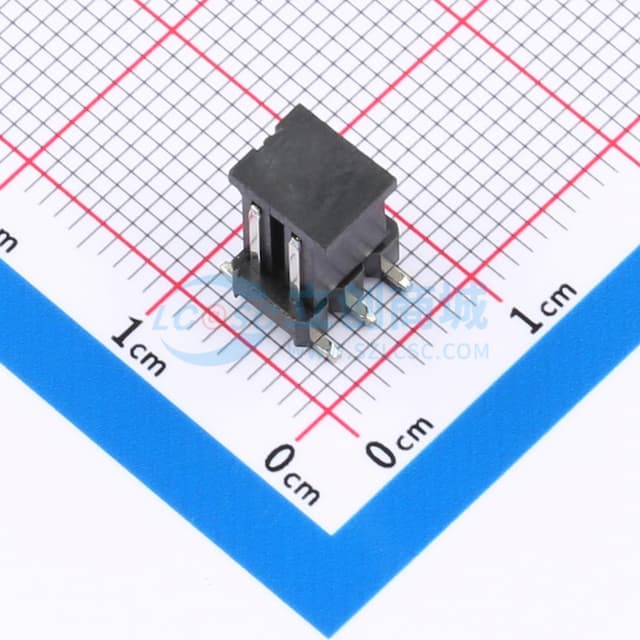 2x3P 间距:2.54mm 方针 立贴实物图