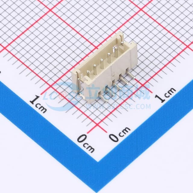 1x5P 间距:1.5mm 立贴 系列:ZH实物图