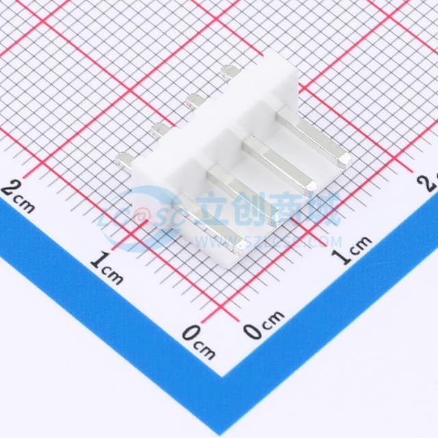 1x4P 间距:3.96mm 直插 系列:VH 【插件】实物图