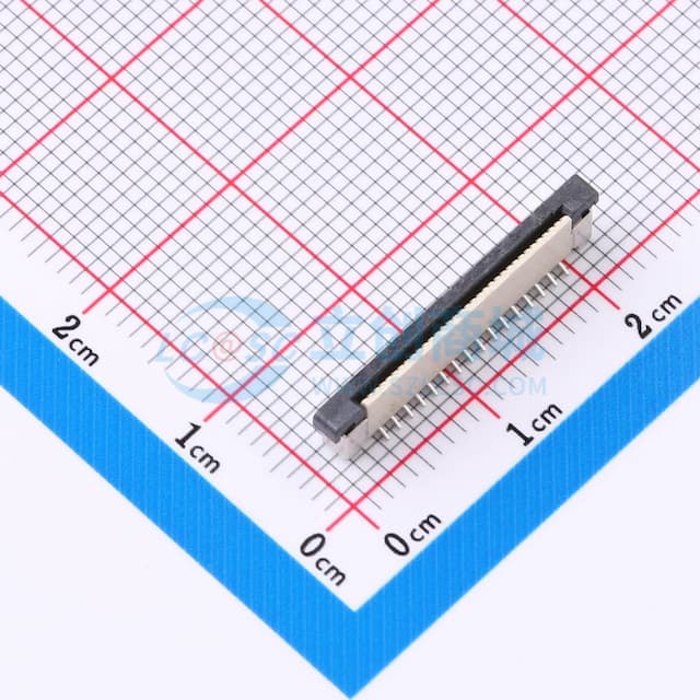 间距:0.5mm P数:33P 抽屉式 单侧触点/垂直实物图