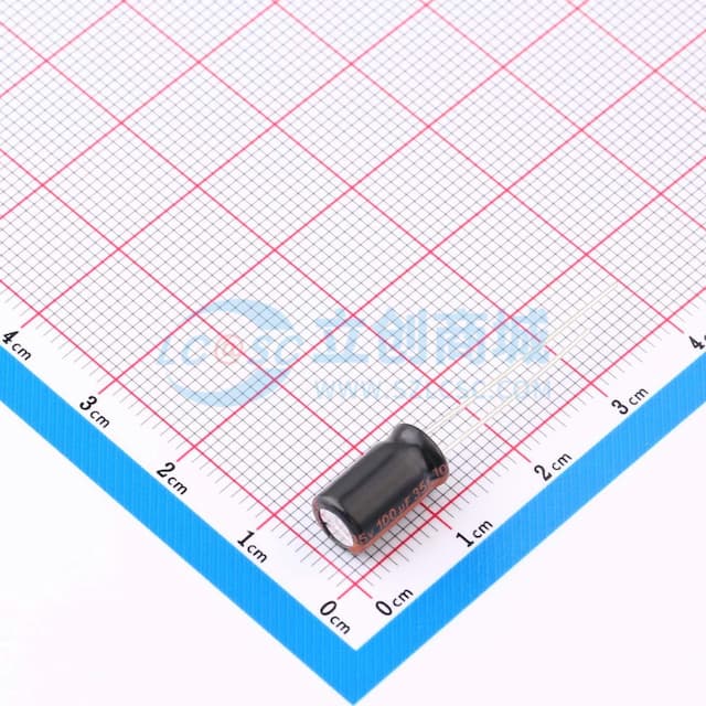 100uF ±20% 35V 【引线】实物图