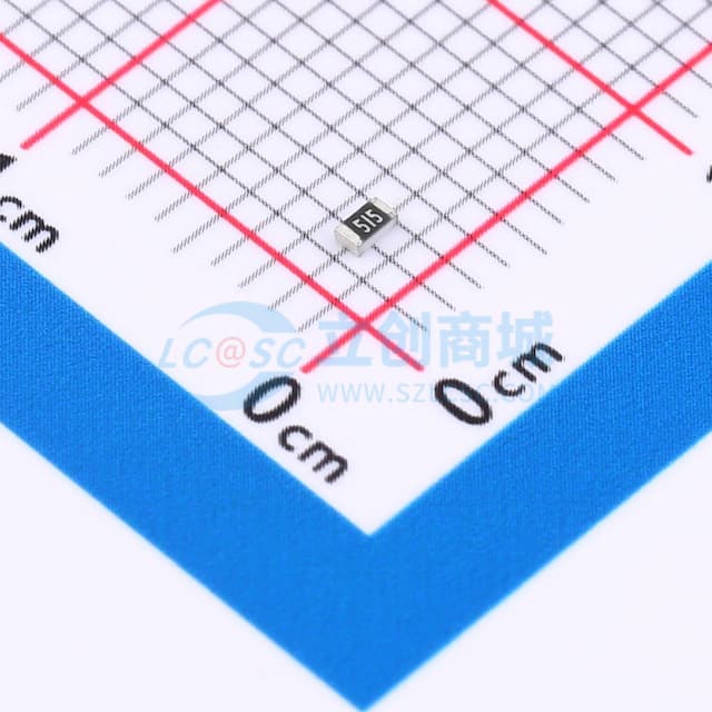 5.1MΩ ±5% 100mW 厚膜电阻实物图
