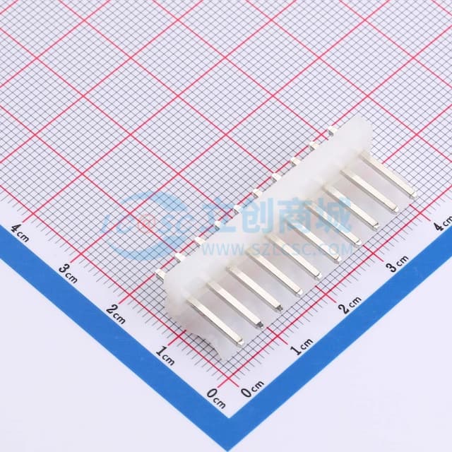1x10P 间距:3.96mm 直插 系列:CH 【插件】实物图