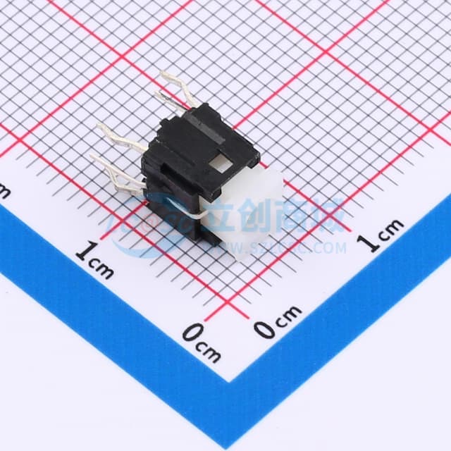 6*6*8.5mm 直插 轻触开关 【带灯】实物图