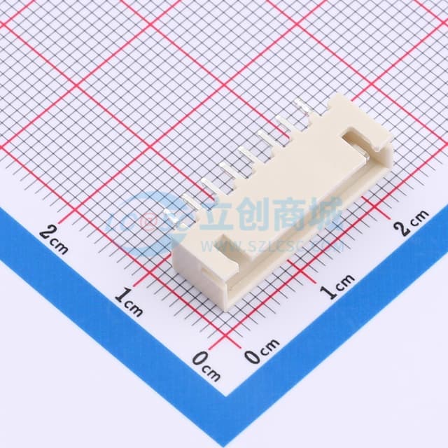 1x8P 间距:2.5mm 直插 系列:XH 【插件】实物图