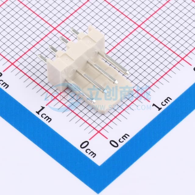 1x4P 间距:2.54mm 直插 【插件】实物图