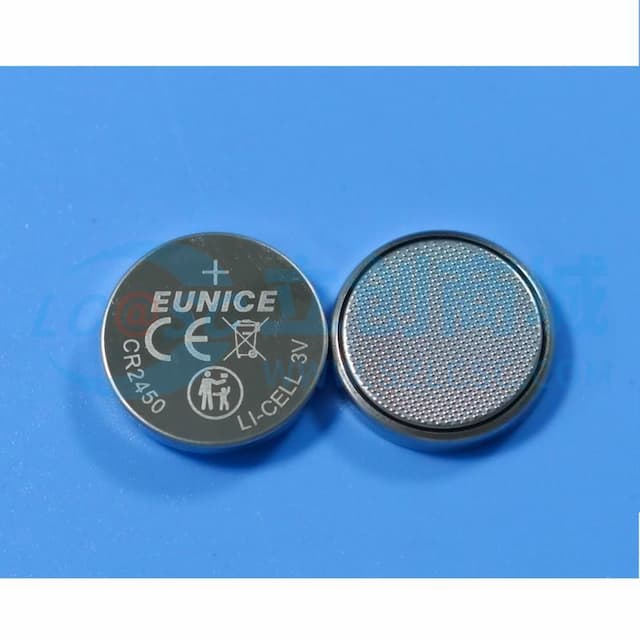 冠力(EUNICE)锂二氧化锰电池 锂锰纽扣电池 3V CR2450-550mAh实物图