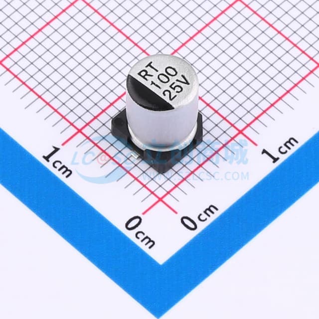 100uF ±20% 25V实物图