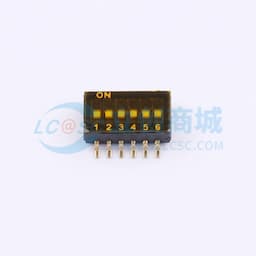 拨码开关 6P-1.27间距 黑色贴片缩略图
