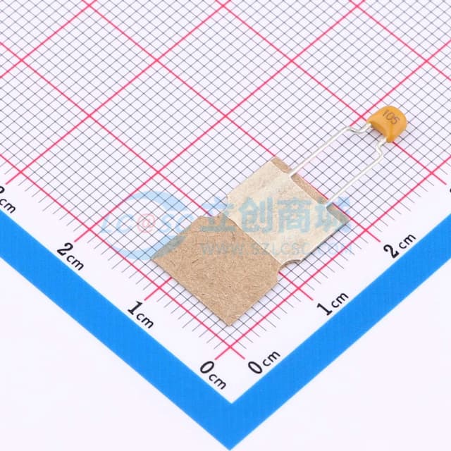 1uF ±10% 50V 【直插】实物图