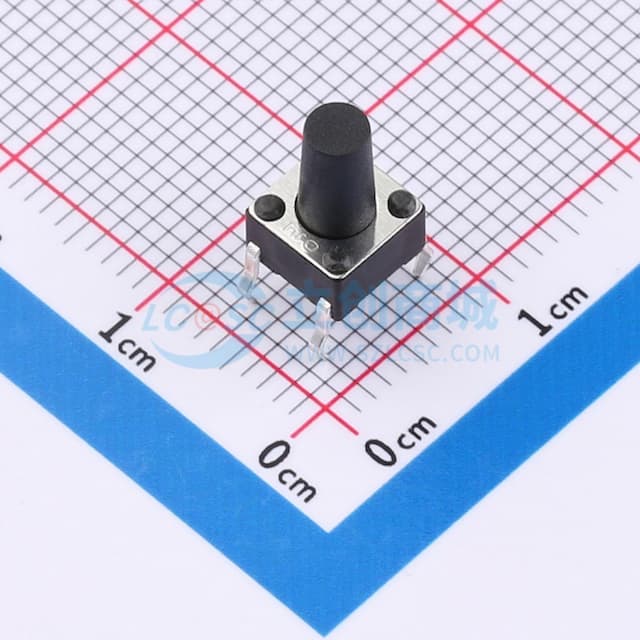 6mm*6mm*9.5mm 12V 50mA【轻触】实物图