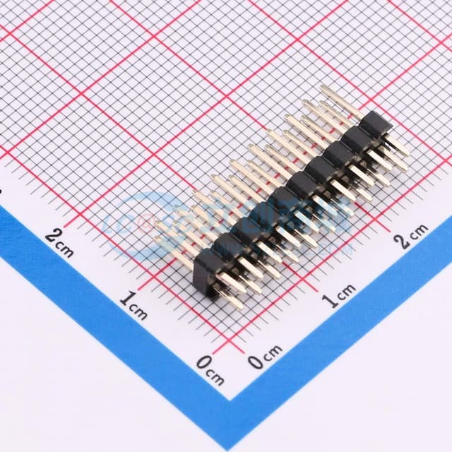 2x10P 间距:2.54mm 方针 直插 【排针】实物图