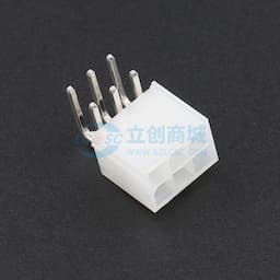 白色半透明 2x3P 间距:4.2mm 弯插【插件】缩略图