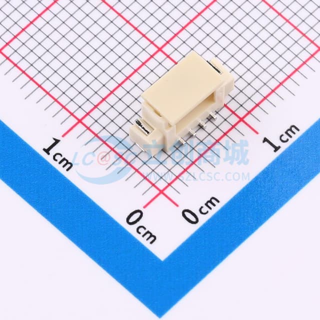 1x4P 间距:1.25mm 立贴 系列:PicoBlade(MX 1.25)实物图