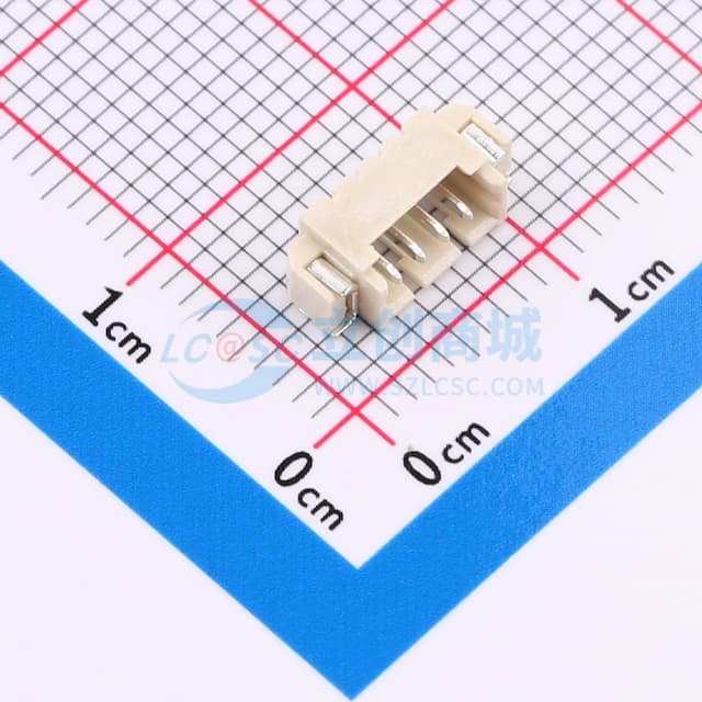 1x4P 间距:1.25mm 卧贴 系列:PicoBlade(MX 1.25)实物图