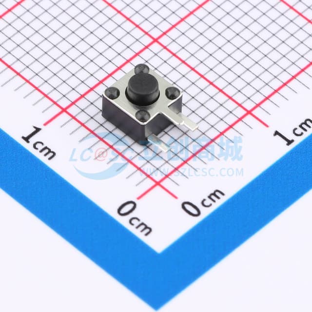 4.5*4.5*3.8mm 卧插 轻触开关 【插件】实物图