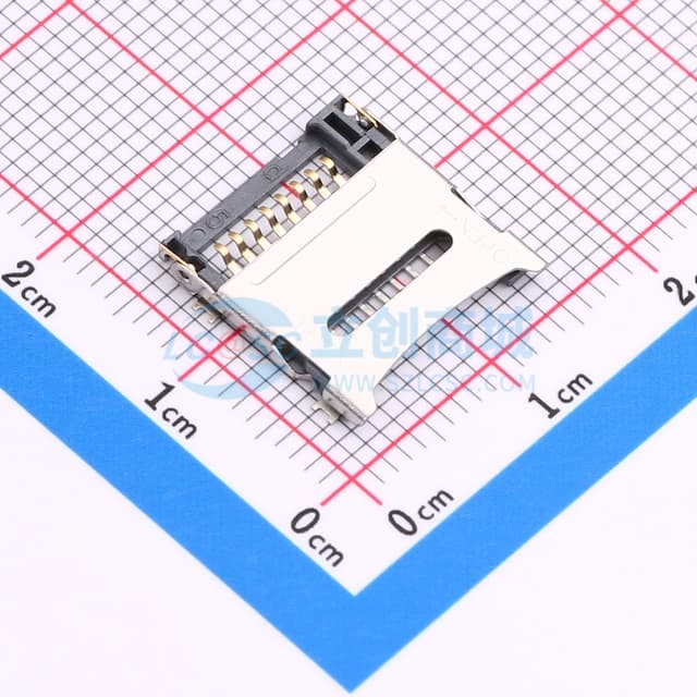 翻盖式 MicroSD卡(TF卡) 卡座实物图