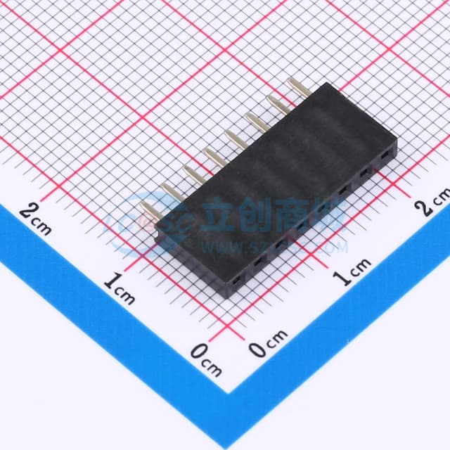 1x8P 间距:2.54mm 直插 【排针】实物图