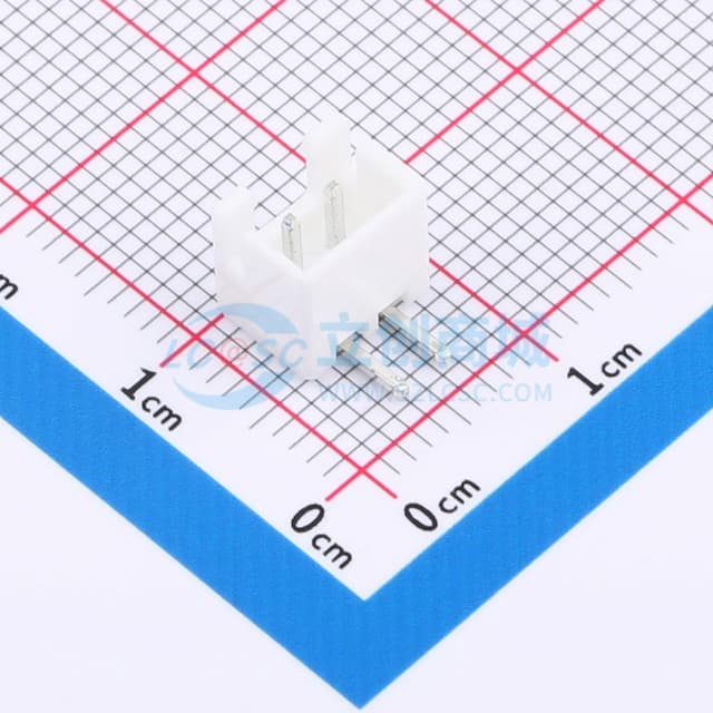 1x2P 间距:2.5mm 弯插 系列:XH 【插件】实物图
