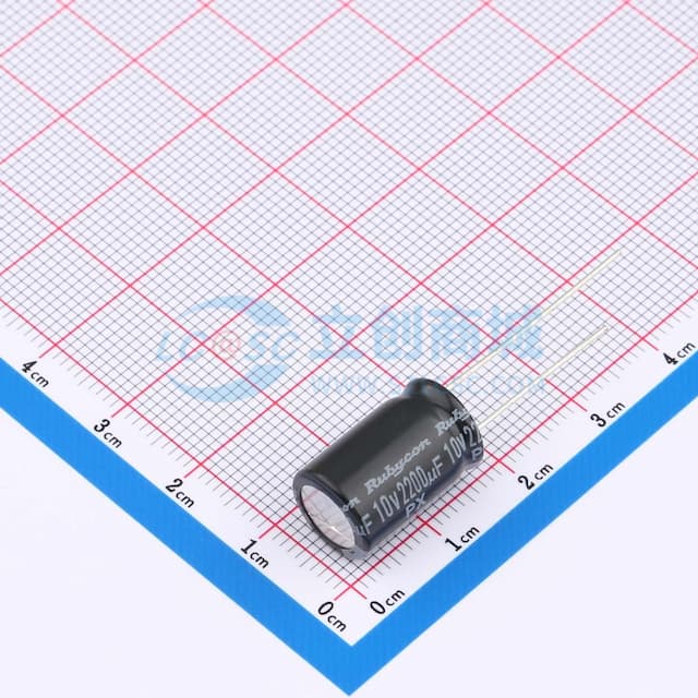 2200uF ±20% 10V 【引线】实物图