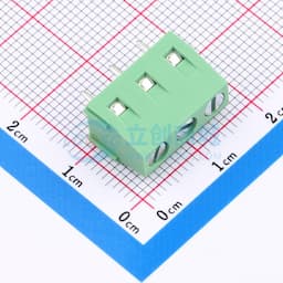 1x3P 5.08mm 直插 排数:1 每排P数:3 【螺钉】缩略图
