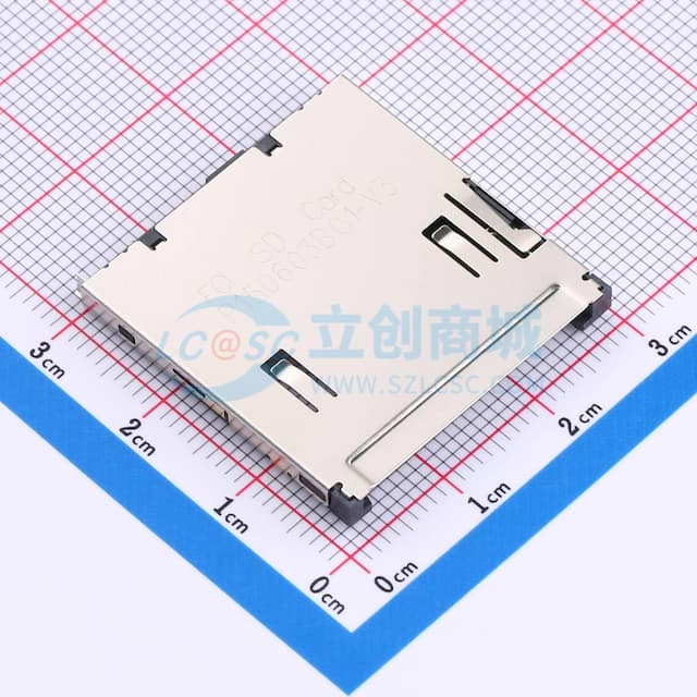 自弹式 标准SD卡 卡座实物图