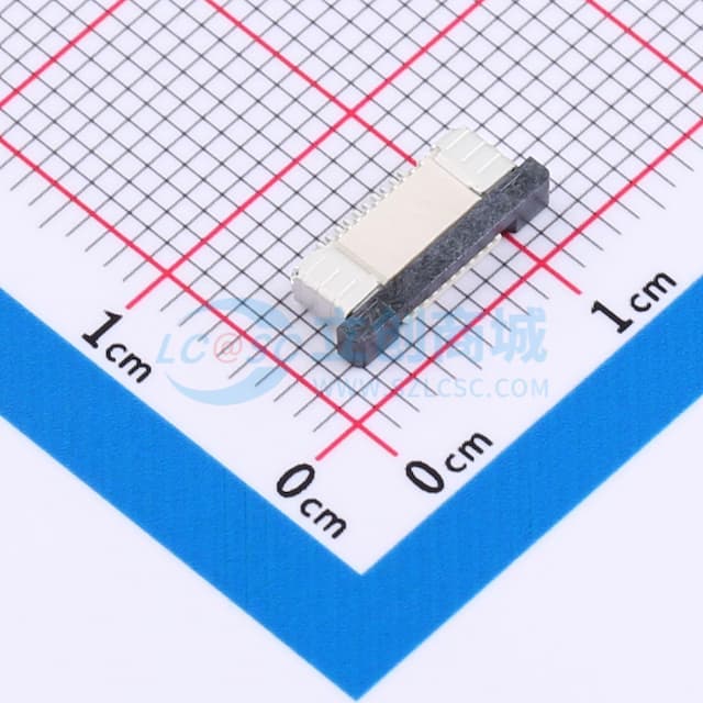 抽屉式 下接 P数:10P 间距:0.5mm实物图