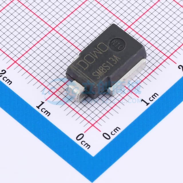 单向TVS 13V截止 峰值脉冲电流：307A实物图
