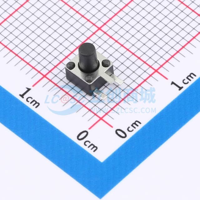4.5*4.5*6H-J 260gf 边三脚冷封编带【插件】实物图