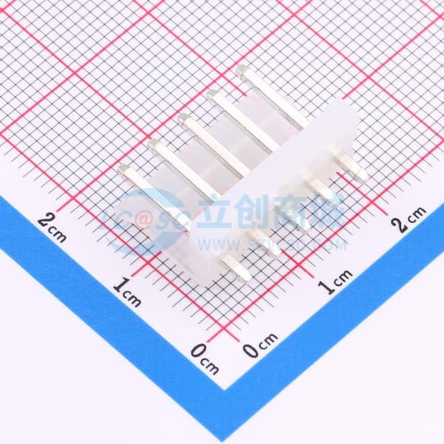 1x5P 间距:3.96mm 直插 系列:CH 【插件】实物图