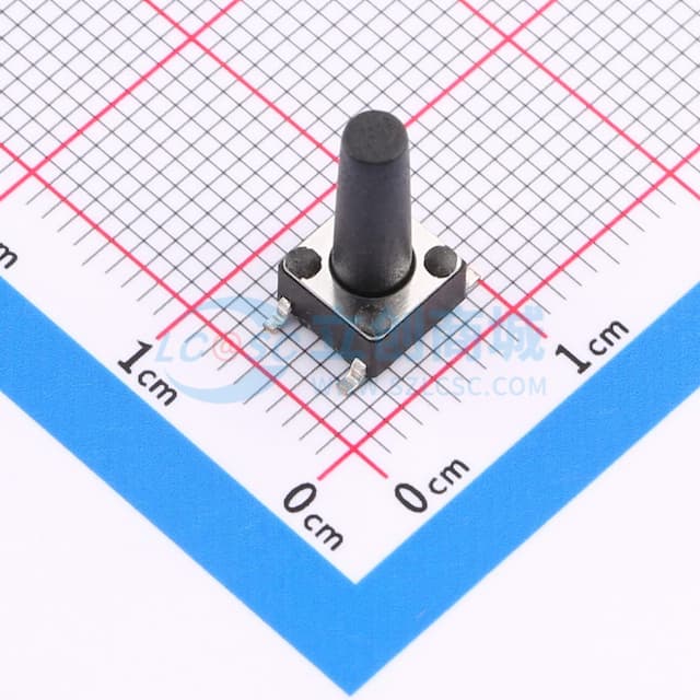 6*6*13.5mm 立贴 轻触开关实物图