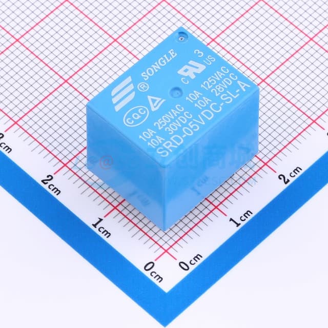 蓝色 单组转换型继电器【继电】实物图