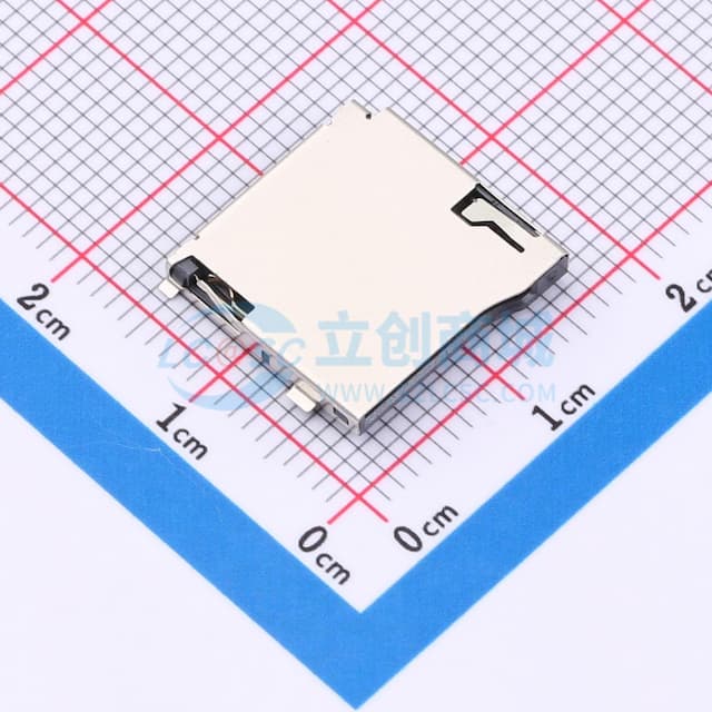 自弹式 MicroSD卡(TF卡) 卡座实物图