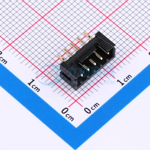 1x5P 间距:2mm 直插 【插件】实物图