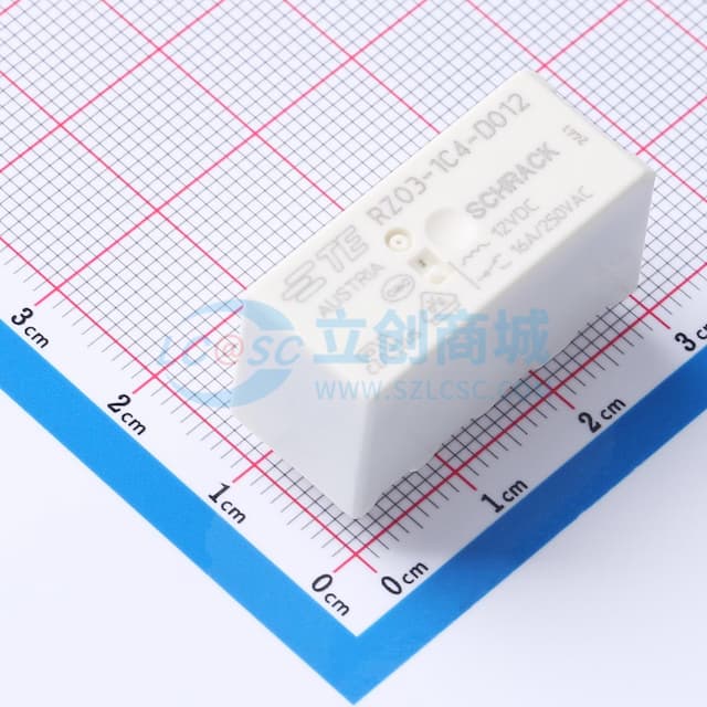 无锁存 12V 16A 一组转换:1C(单刀双掷-转换)【插件】实物图