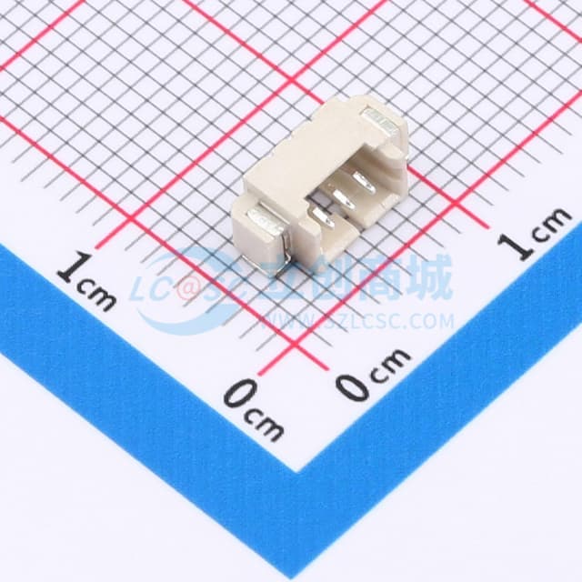 1x3P 间距:1.25mm 卧贴 系列:PicoBlade(MX 1.25)实物图