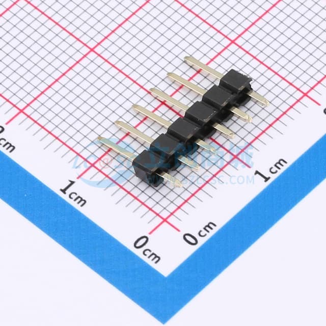 1x6P 间距:2.54mm 方针 直插 【排针】实物图